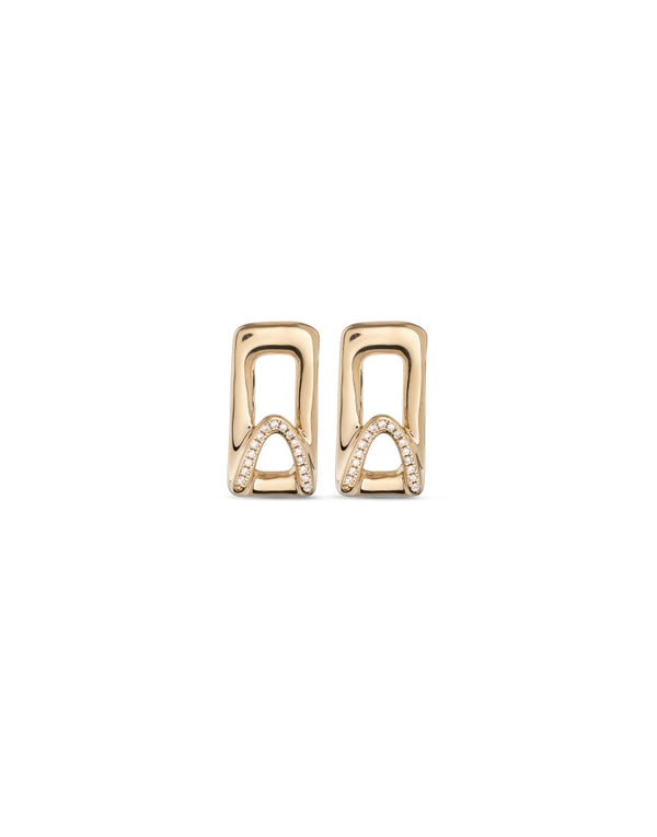 UNOde50 Stand Out Topaz Gold Plated Earrings