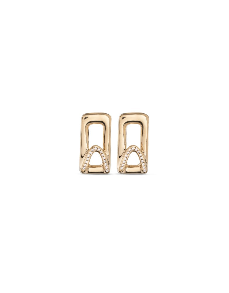 UNOde50 Stand Out Topaz Gold Plated Earrings