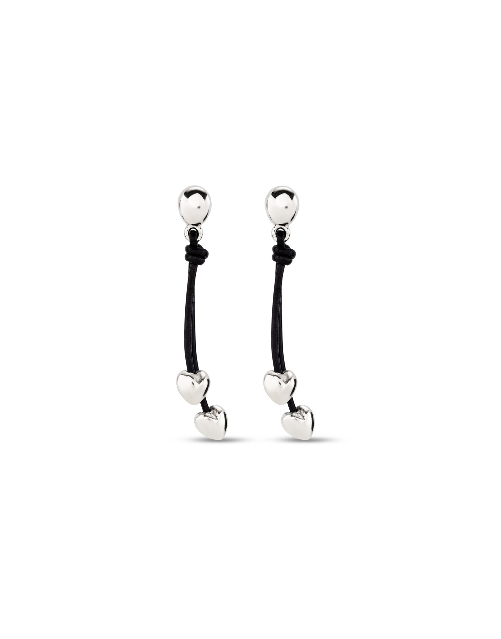UNOde50 Beloved Two Small Hearts Earrings