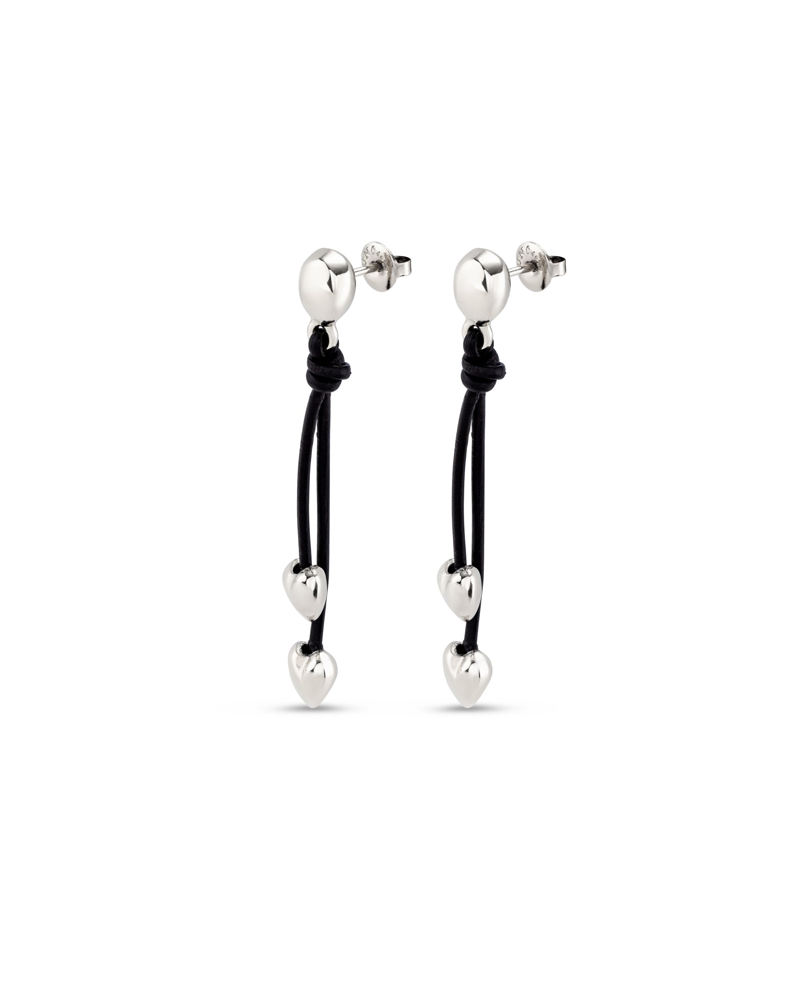 UNOde50 Beloved Two Small Hearts Earrings