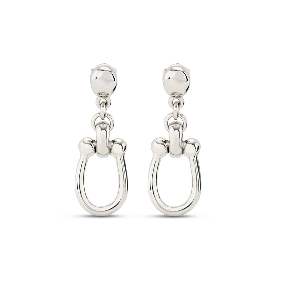 [STONE HENgE] 925 Silver☆U0155 Silver One-touch Earrings StoneHenge Silver One Touch Earrings SC1673 Silver 925 Cubic