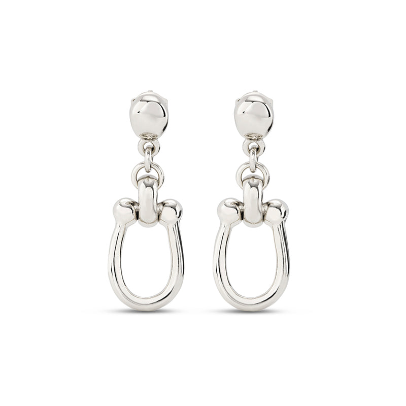 UNOde50 Serotonin Silver-Plated Link Earrings
