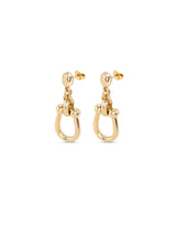 UNOde50 Youthful Gold-Plated Medium Sized Link Drop Earrings