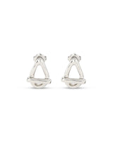 UNOde50 Youthful Silver-Plated Oval Link Drop Earrings