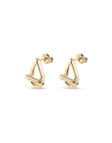 UNOde50 Youthful Gold-Plated Oval Link Drop Earrings
