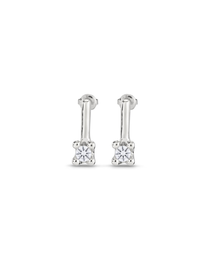 UNOde50 Spiritual White Cubic Zirconia Drop Earrings