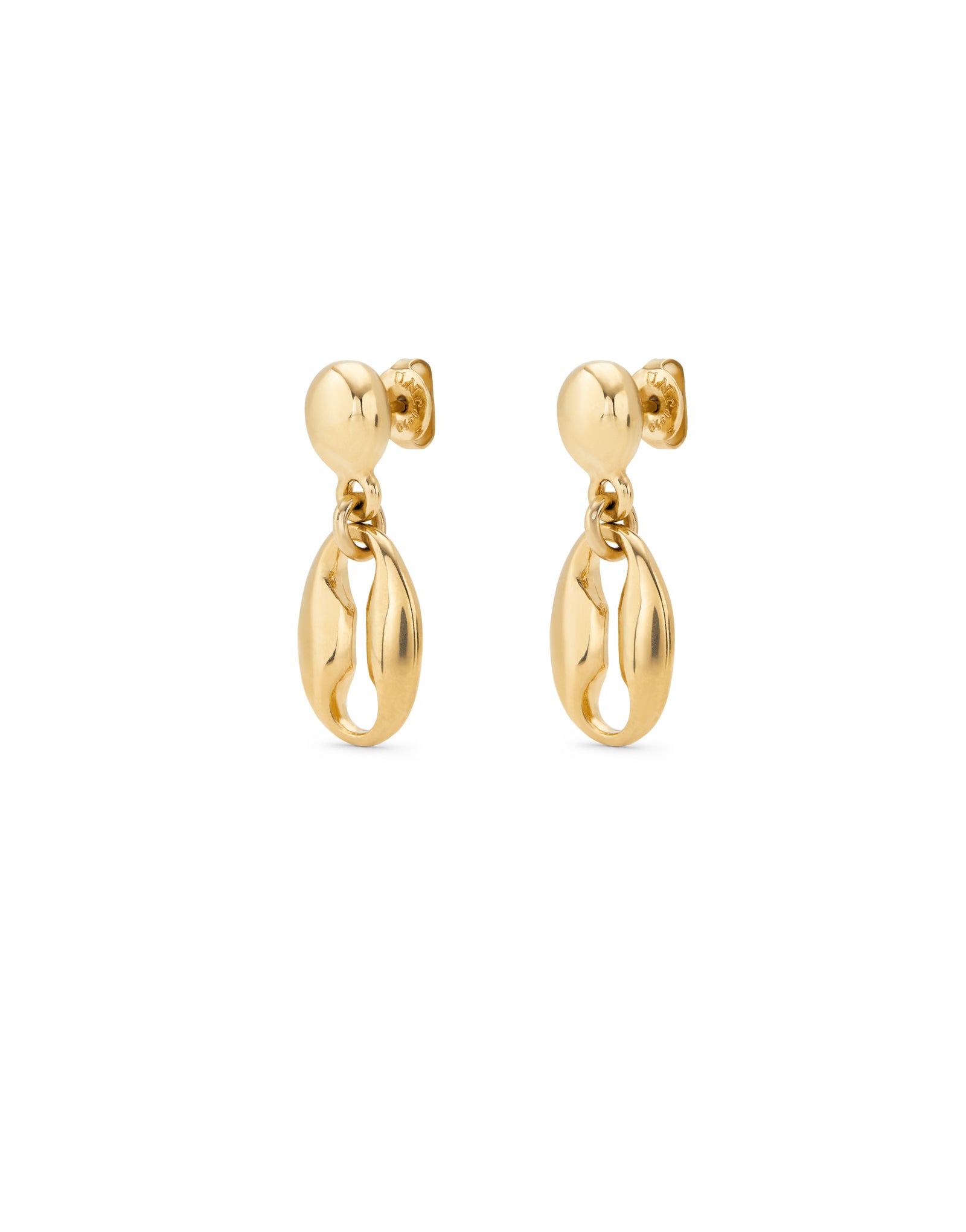 UNOde50 Thankful Gold-Plated Drop Earrings