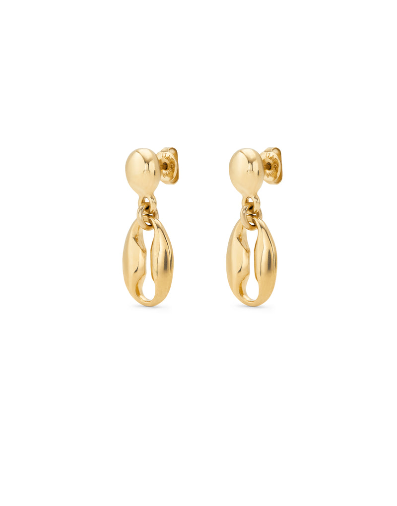 UNOde50 Thankful Gold-Plated Drop Earrings