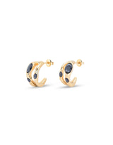 UNOde50 Vital Gold-Plated Crystal Hoop Earrings