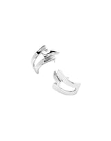 UNOde50 Ser Original Silver-Plated Triple-Curve Stud Earrings