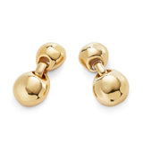 Unode50 Ser Intrepida Gold-Plated Two Bead Earrings