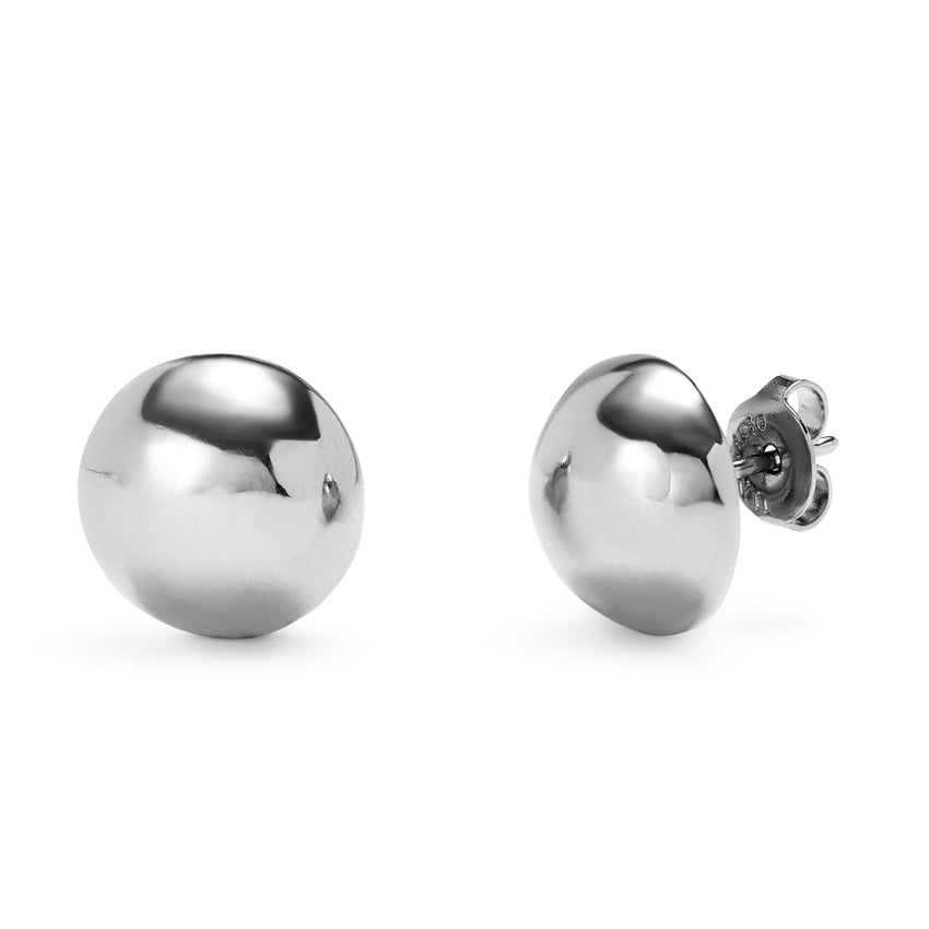 UNOde50 Ser Intrepida Silver-Plated Bead Shaped Earrings