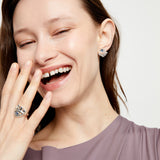 UNOde50 Ser Intuitiva Silver-Plated Drop Earrings