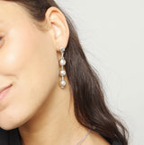 UNOde50 Sterling Silver Bead Drop Earrings