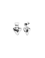 UNOde50 Sterling Silver Small Heart Stud Earrings