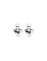 UNOde50 Sterling Silver Small Heart Stud Earrings