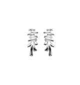 UNOde50 Sterling Silver Elongated Irregular Shaped Earrings