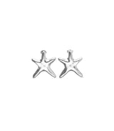 UNOde50 Medium Starfish Silver-Plated Stud Earrings