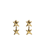 UNOde50 Long Double Starfish Gold-Plated Earrings