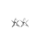 UNOde50 Small Starfish Silver-Plated Stud Earrings