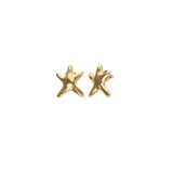 UNOde50 Small Starfish Gold-Plated Stud Earrings