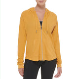 Calvin Klein Performance Womens Ruched Full Zip Hoodie