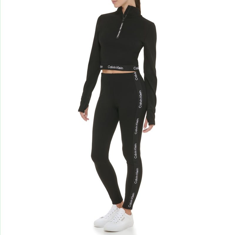 Calvin Klein Performance Womens Minimal Logo High Waist Leggings