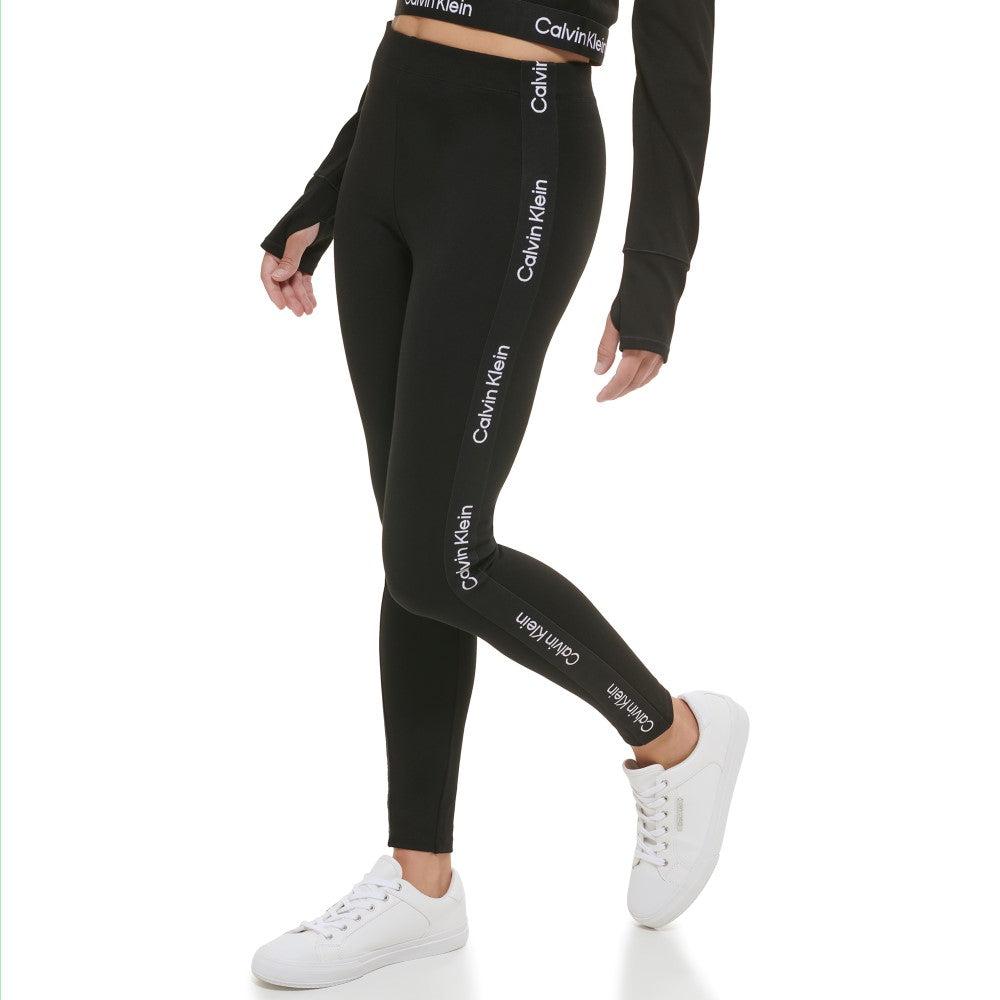Calvin Klein Performance Womens Minimal Logo High Waist Leggings