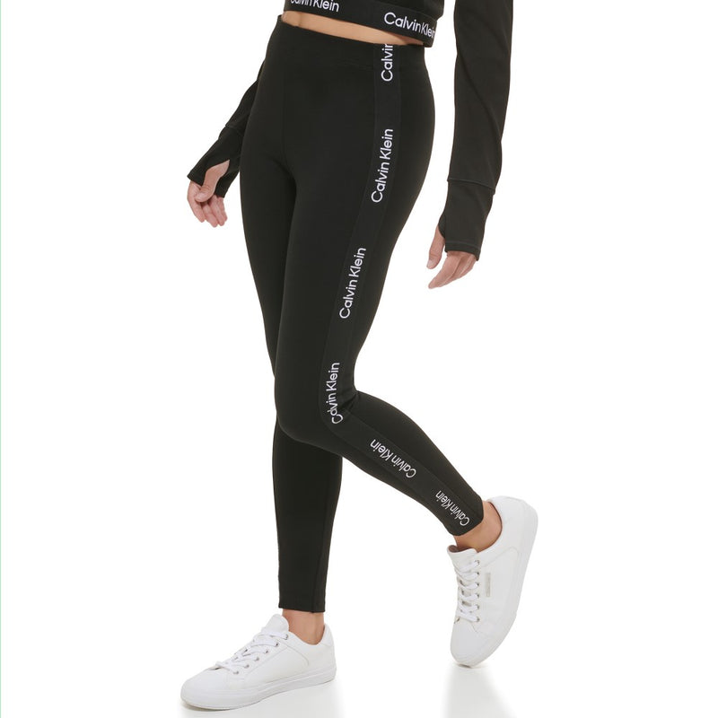 Calvin Klein Performance Womens Minimal Logo High Waist Leggings