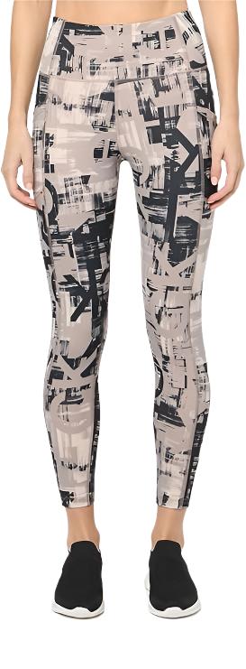 Calvin Klein Womens Printed High Waisted Leggings with Pockets