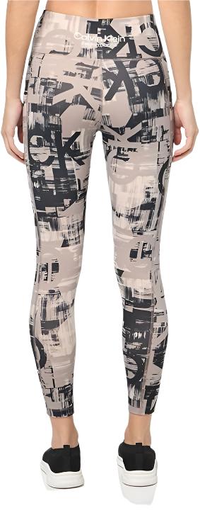 Calvin Klein Womens Printed High Waisted Leggings with Pockets