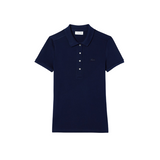 Lacoste Womens Slim Fit Stretch Mini Pique Short Sleeve Polo Shirt