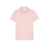 Lacoste Womens Slim Fit Stretch Mini Pique Short Sleeve Polo Shirt