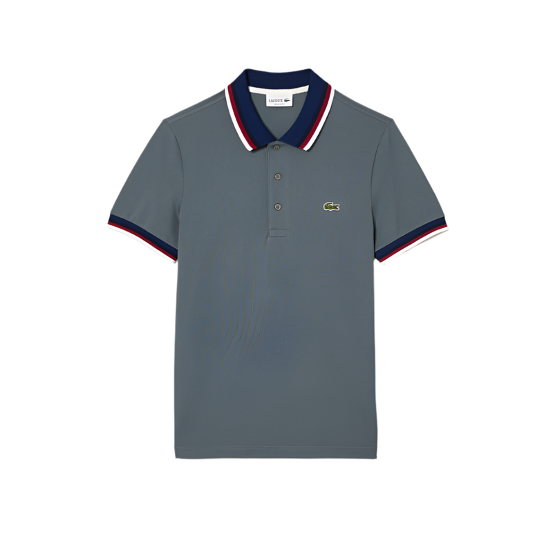 Lacoste Mens Regular Fit Stretch Mini Pique Short Sleeve Polo