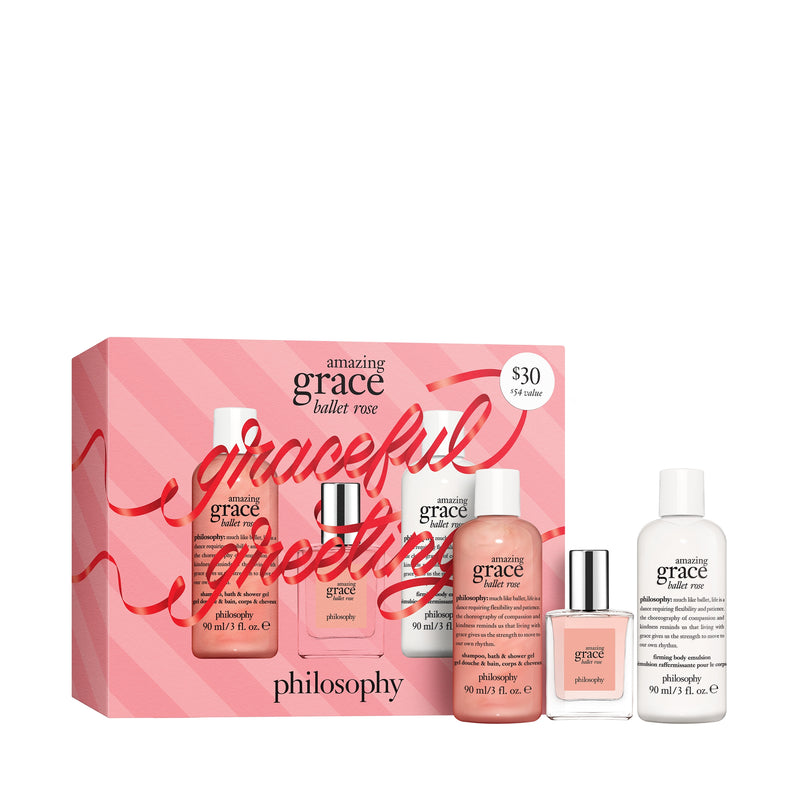 Philosophy Amazing Grace Ballet Rose Eau de Toilette & Bath Gift Set - 3 Piece