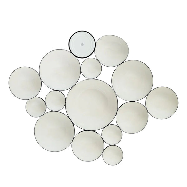 Nora Fleming Black and White Bubble Bowls