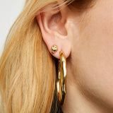 UNOde50 Ser Imparable Gold-Plated Skull-Shaped Earrings