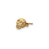 UNOde50 Ser Imparable Gold-Plated Skull-Shaped Earrings