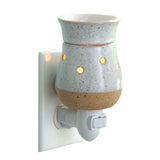 Candle Warmers Etc. Rustic White Pluggable Fragrance Warmer