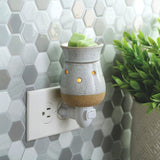 Candle Warmers Etc. Rustic White Pluggable Fragrance Warmer