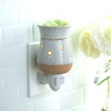 Candle Warmers Etc. Rustic White Pluggable Fragrance Warmer