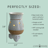 Candle Warmers Etc. Rustic White Pluggable Fragrance Warmer