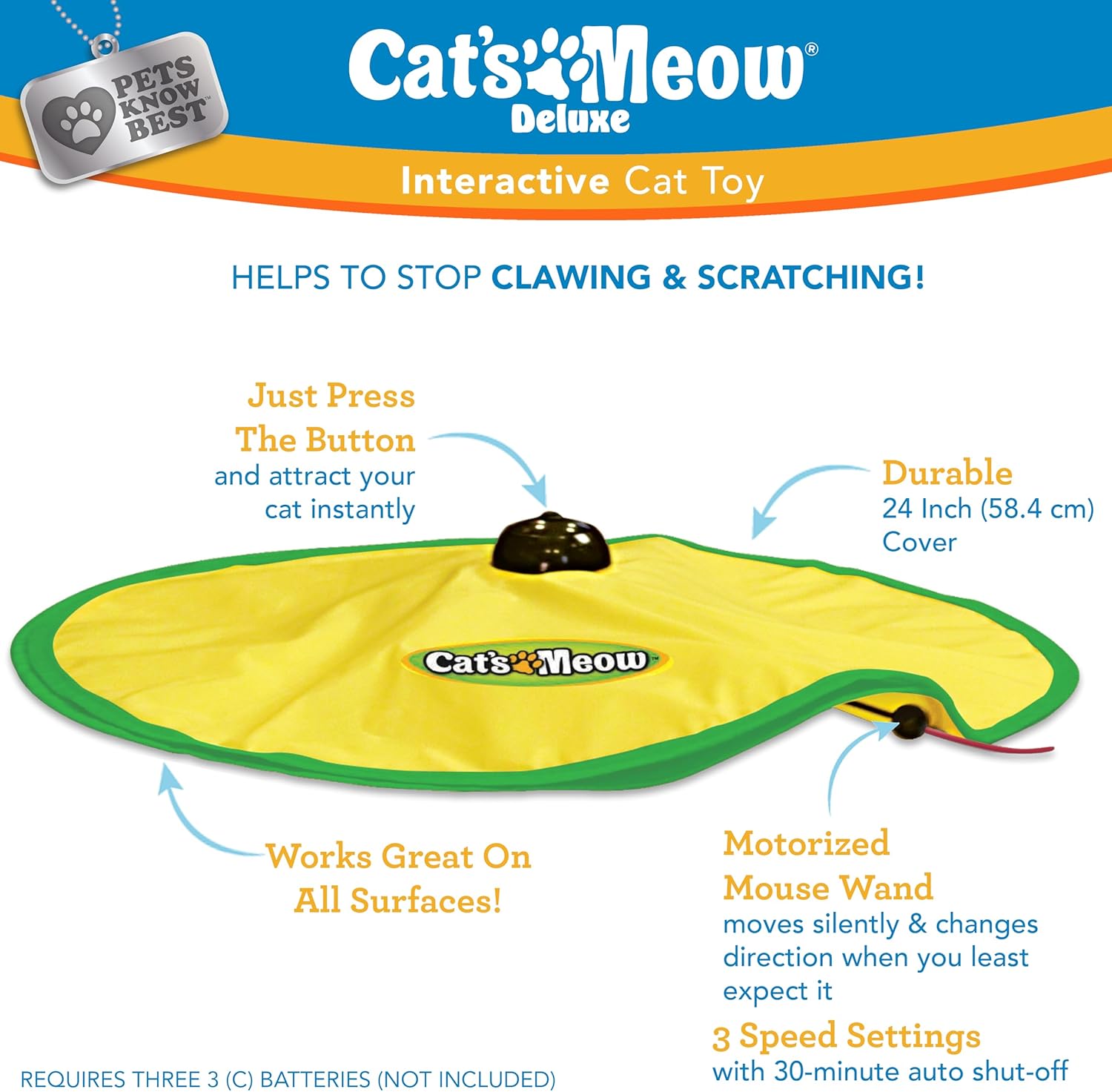 Pets Know Best Cat's Meow Interactive Cat Toy