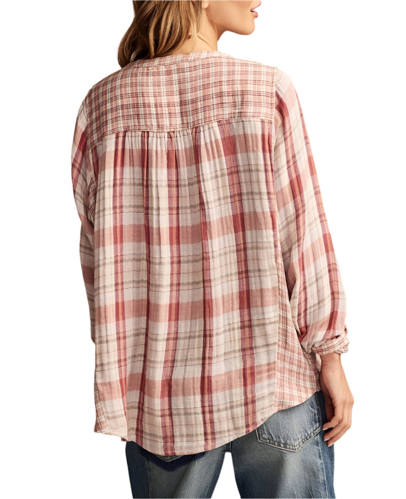 Lucky Brand Womens Plaid Button Down Shirt