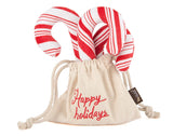 P.L.A.Y.  Holiday Classic Cheerful Candy Canes Dog Toy