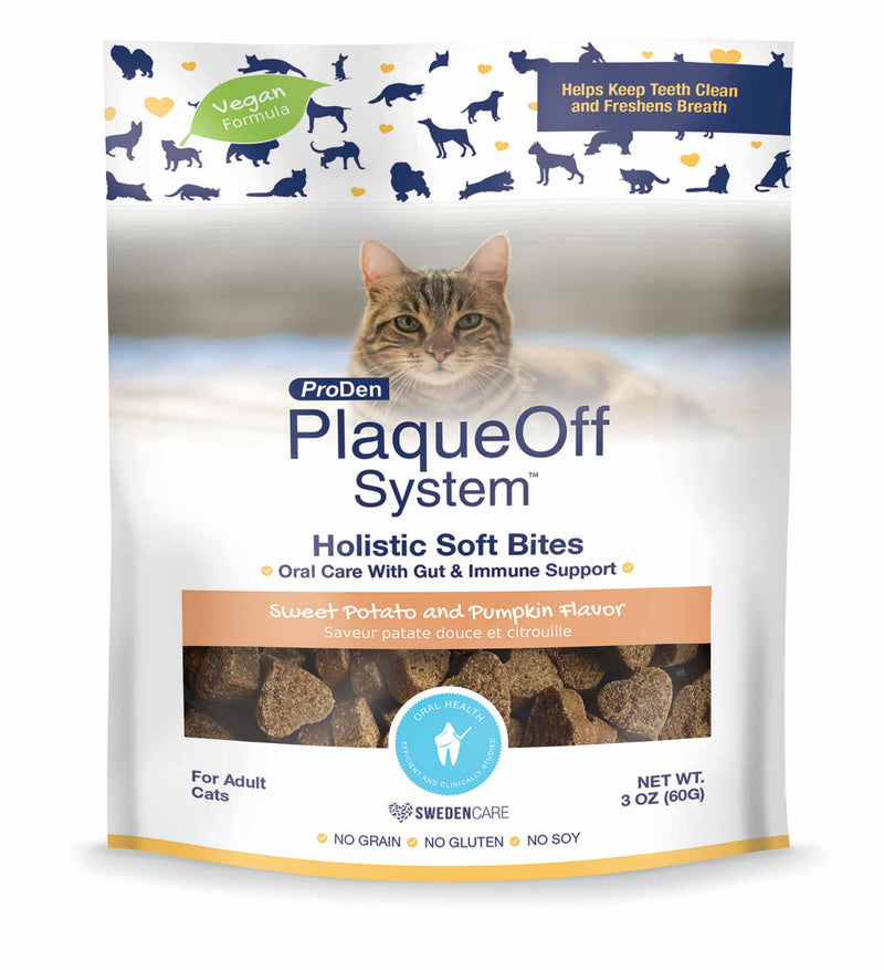 ProDen PlaqueOff Holistic Soft Bites For Cats - Oral Care with Gut & Immune Support