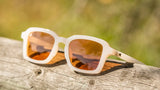 Knockaround Orange Dreamsicle Panoramas Glossy Orange Cream Frame - Tangelo Lens - Polarized Sunglasses