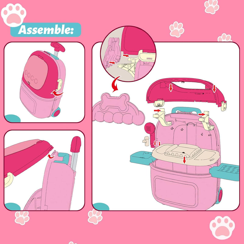 Pet Pals Pet Cat Luggage Play Set