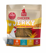 Plato Pet Treats Chicken Jerky with Bone Broth Dog Treats - 7 oz.