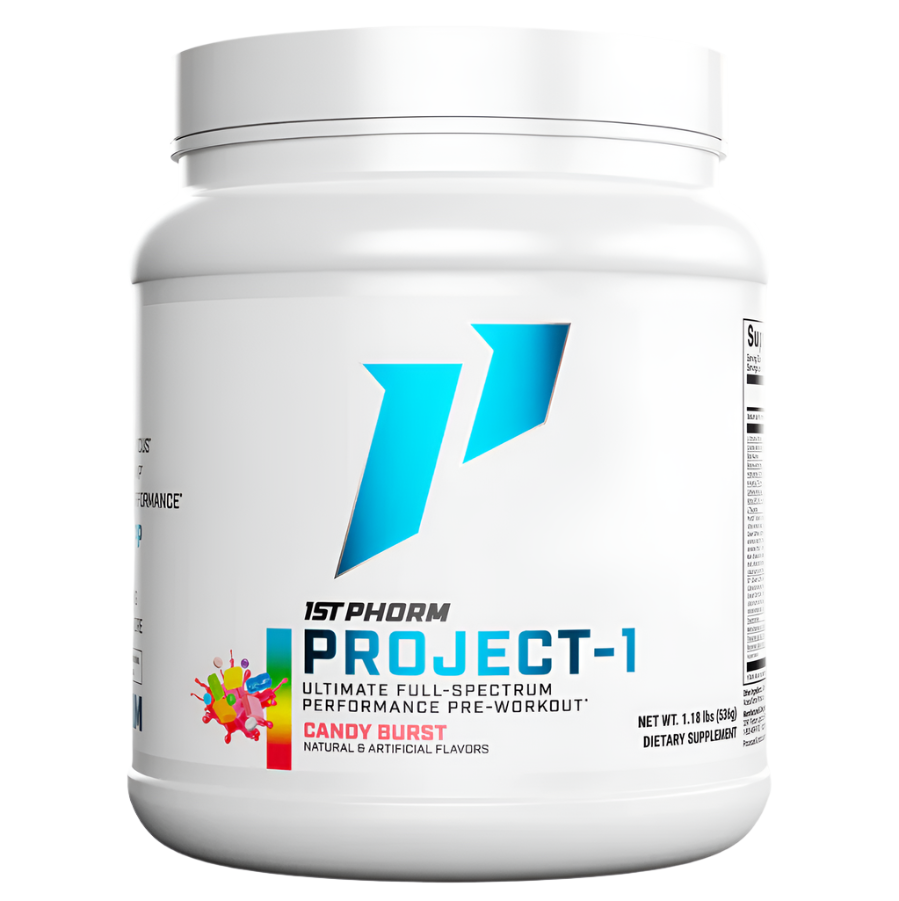 1st Phorm Project-1 Pre-Workout - Candy Burst - 20 Servings